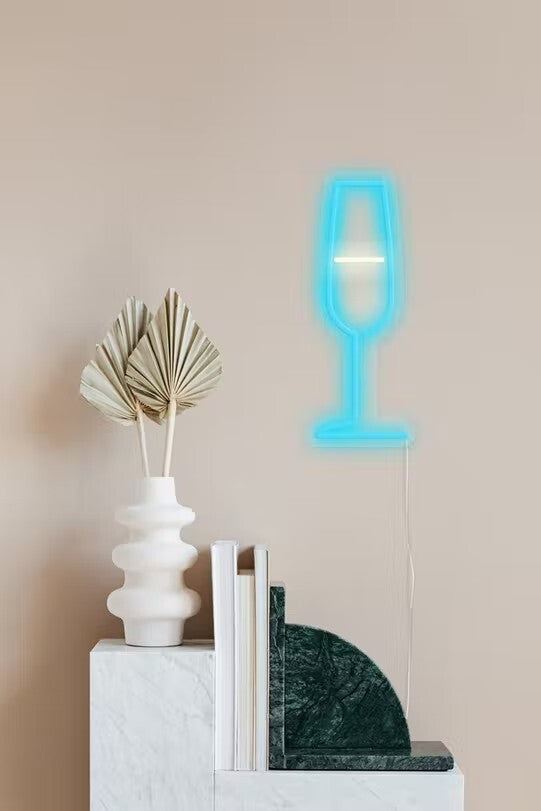 Champagne Glass Neon Light