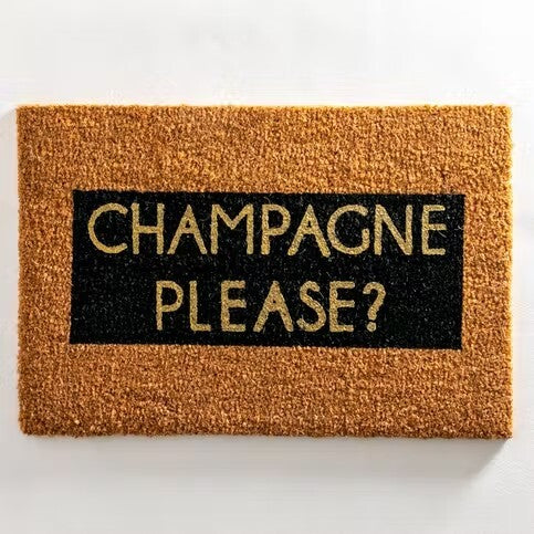 Champagne Doormat - Champagne Please?