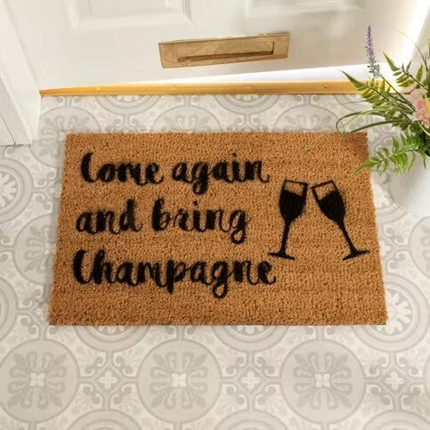 Champagne Doormat - Bring Champagne