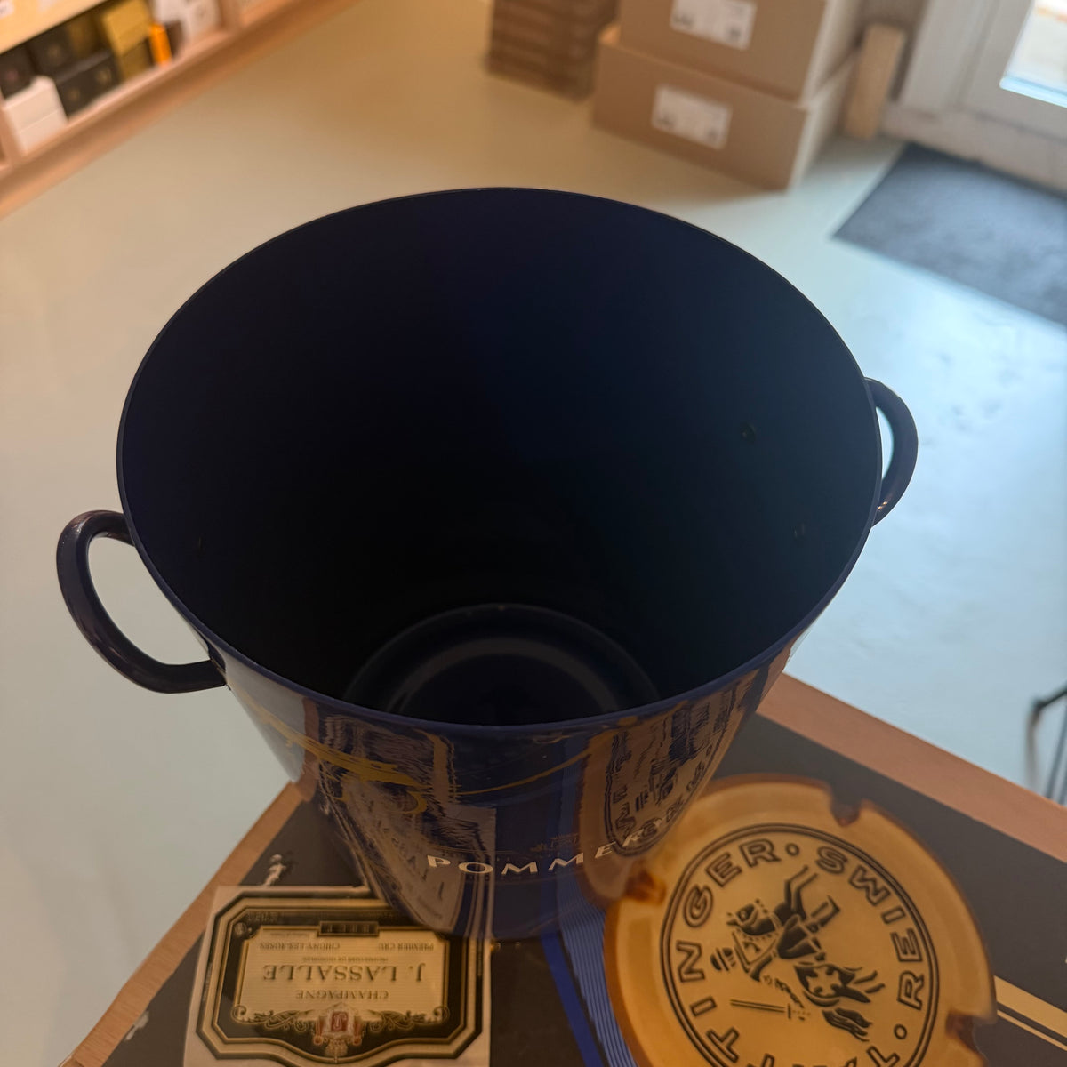 Pommery Champagne Bucket Blue