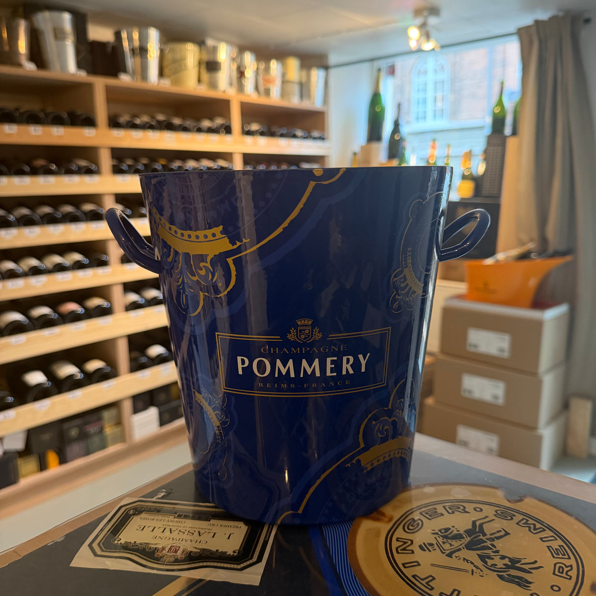 Pommery Champagne Bucket Blue