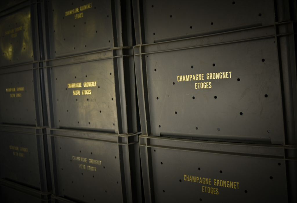 Grongnet Champagne Production - harvesting boxes