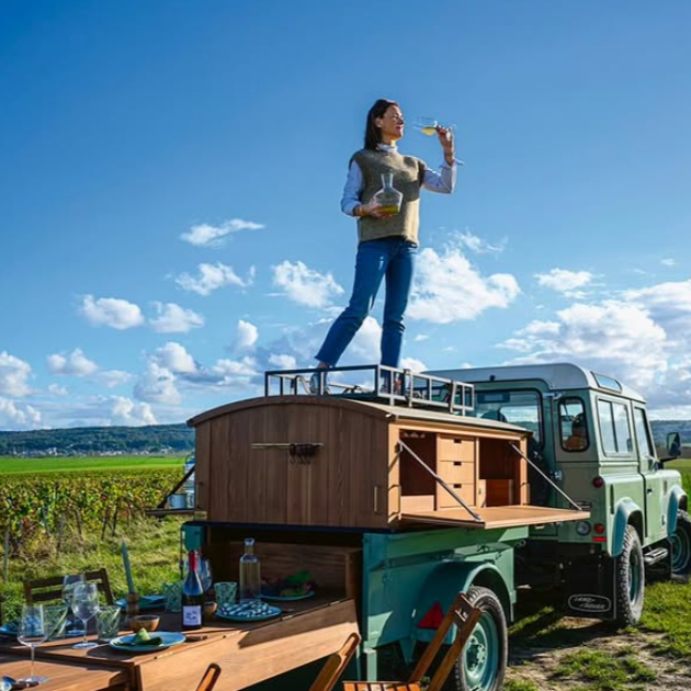 Lassalle champagne in the fields