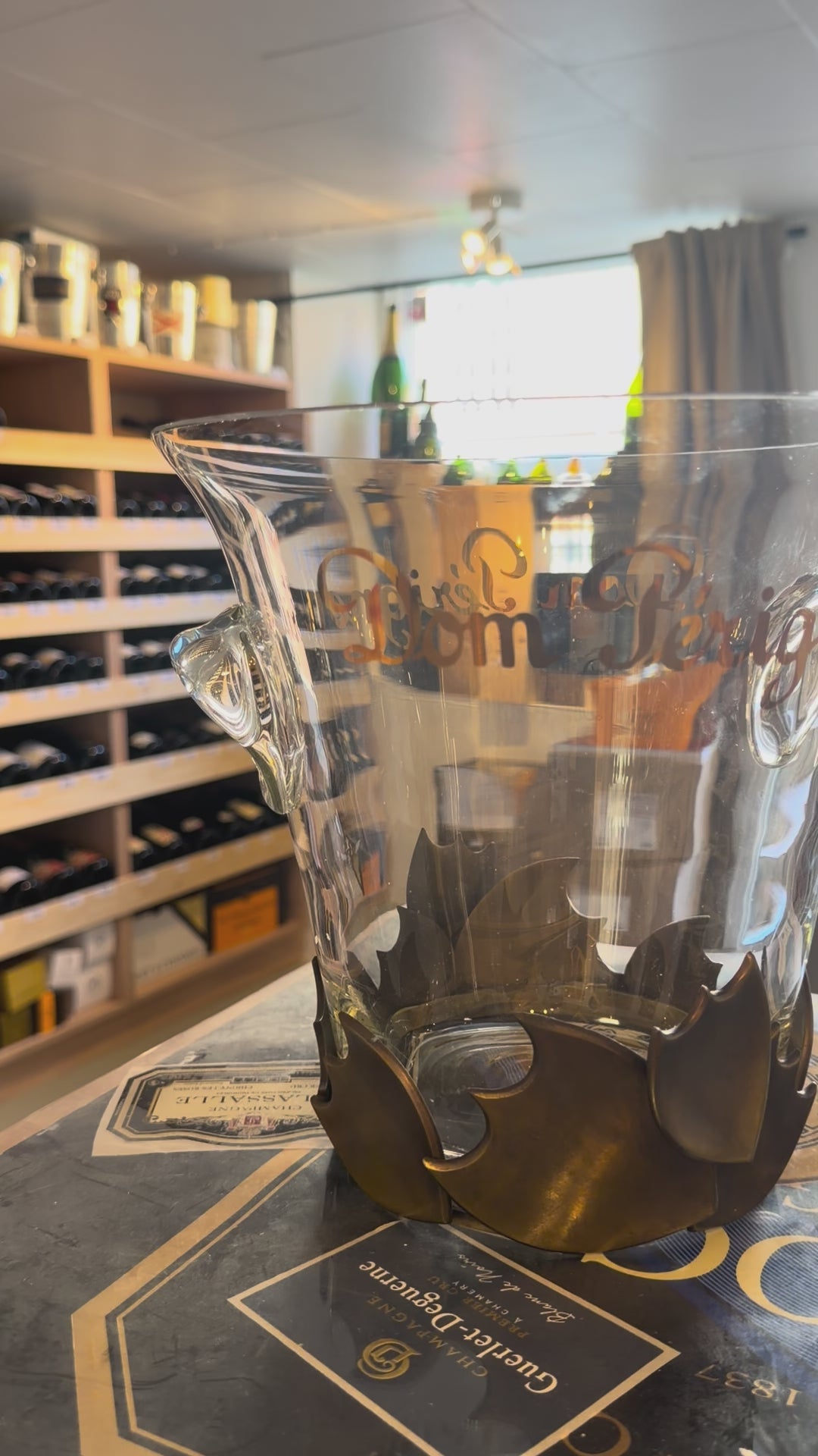 Dom Perignon Glass Bucket (Rare)