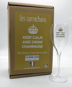 Keep Calm Drink Champagne Glasses