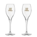 Save Water Drink Champagne Glasses
