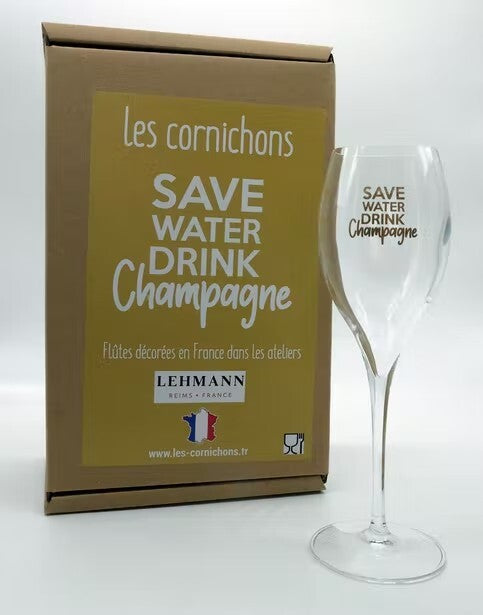 Save Water Drink Champagne Glasses