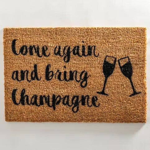 Champagne Doormat - Bring Champagne