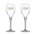 CHAMPAGNE is my religion glasses