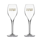 CHAMPAGNE is my religion glasses