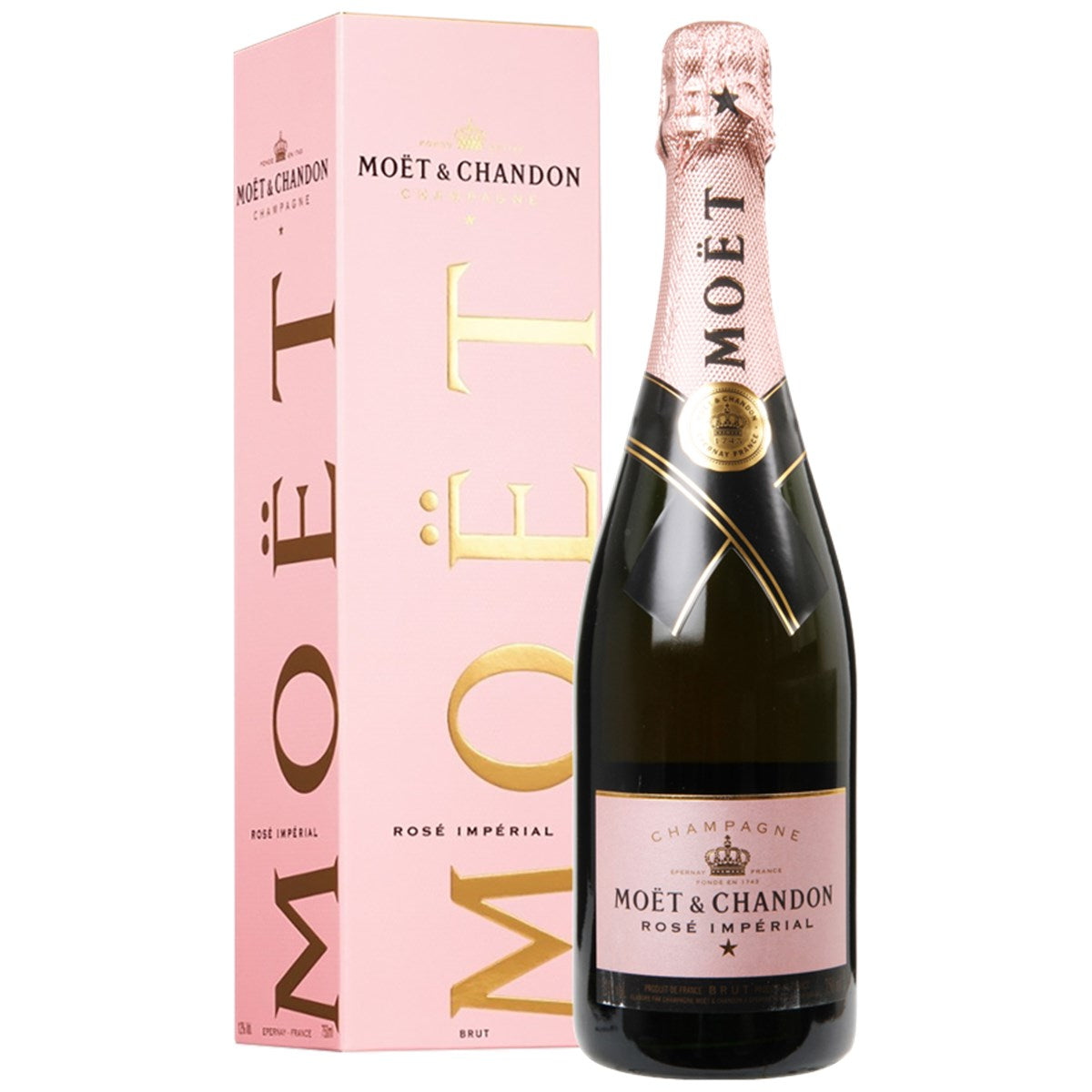 Moët & Chandon Brut Rosé NV with box