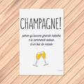 Champagne Salat Postcard
